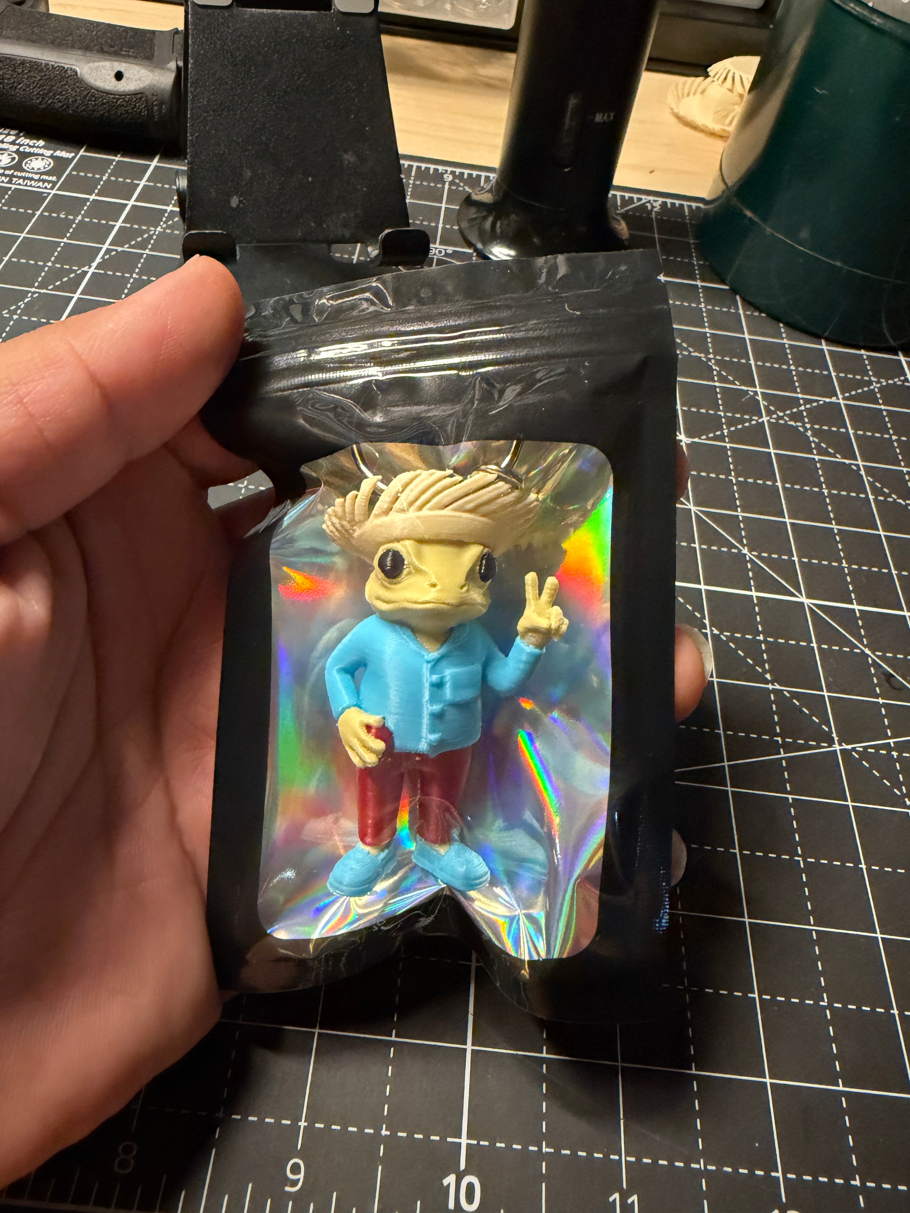 Puerto Rican “Sapo Concho” – 3D Printed Keychain 🇵🇷