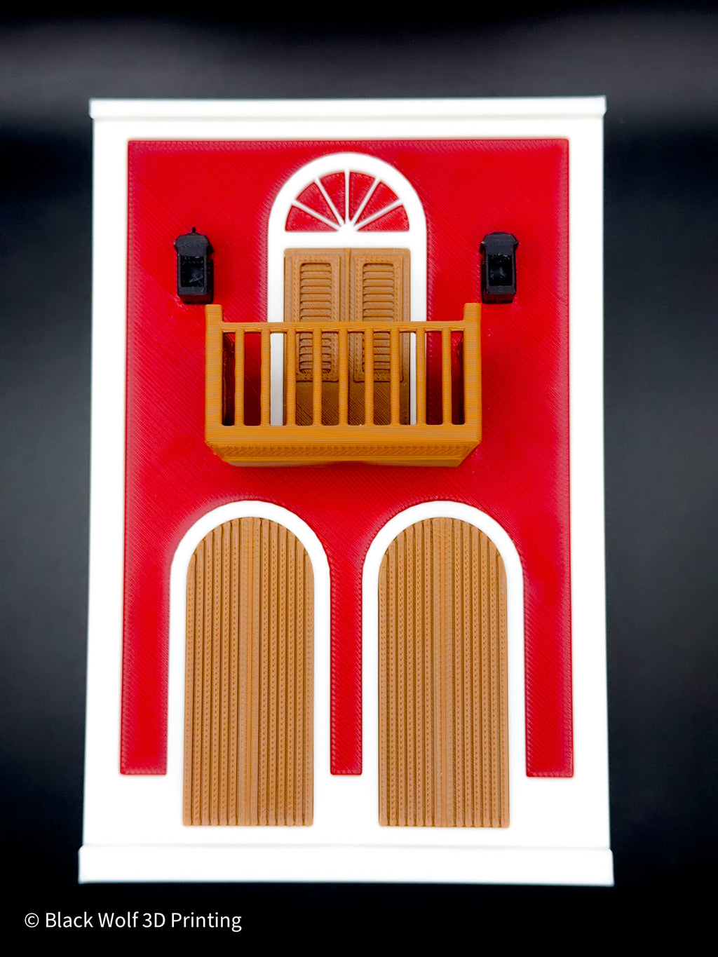 6" Old San Juan Colorful House Magnet – 3D Printed Puerto Rico Souvenir