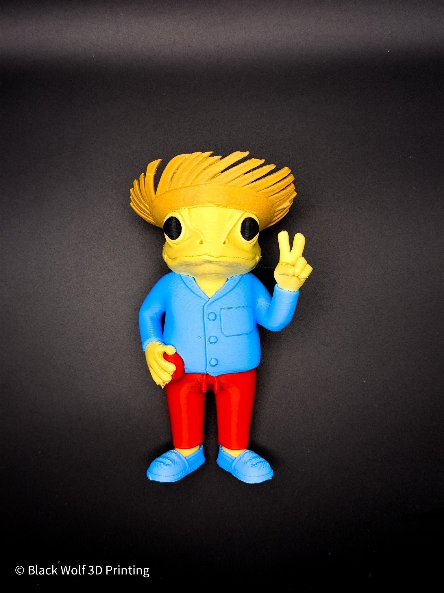 6" Puerto Rican “Sapo Concho” – 3D Printed Figure 🇵🇷