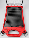 BlackWolf 9 mm 300-round insert in an open Milwaukee PACKOUT 48-22-8436; retouched product photo.