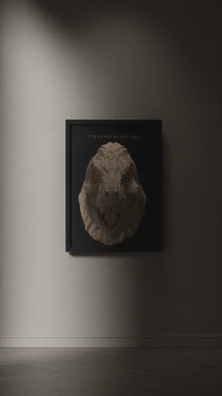 T-Rex 3D Wall Plaque — 8 × 10 in