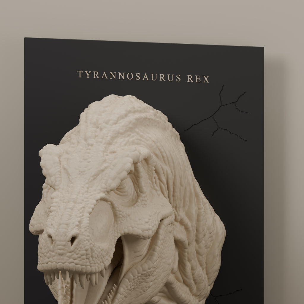 Render de detalle del relieve T-Rex R5